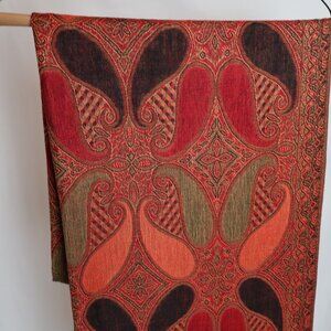 Pashmina orange and black